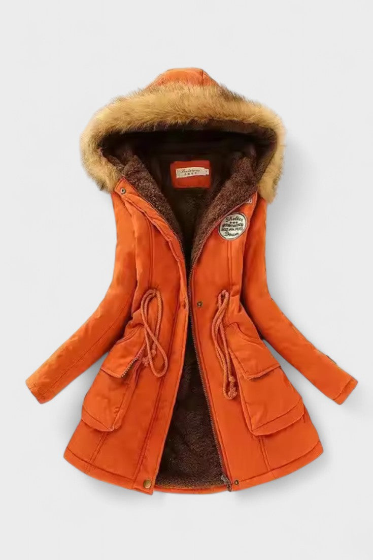 Milenka™ | Elegantní podzimní bunda Oranžová