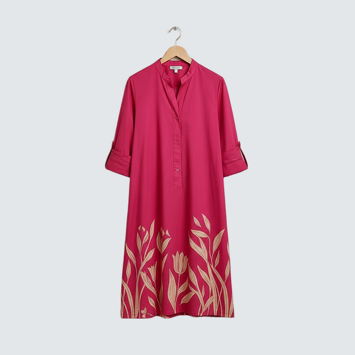 Liane - luxusní midi šaty pro bezstarostnou eleganci