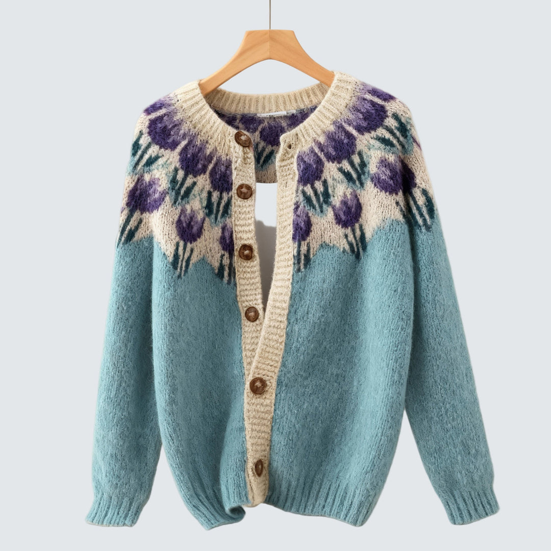 Keysha - Květinový cardigan