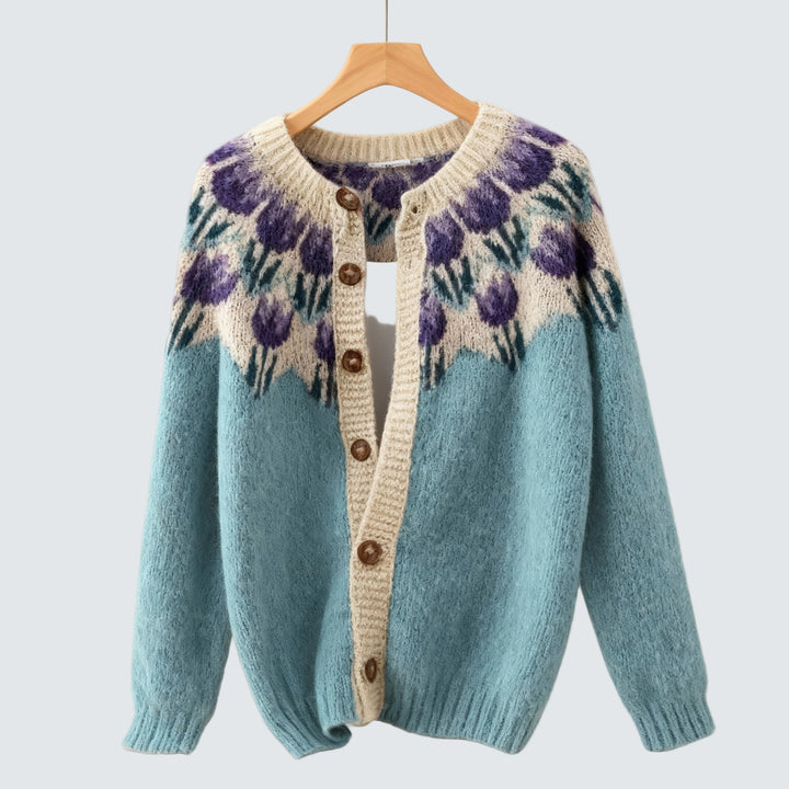 Keysha - Květinový cardigan