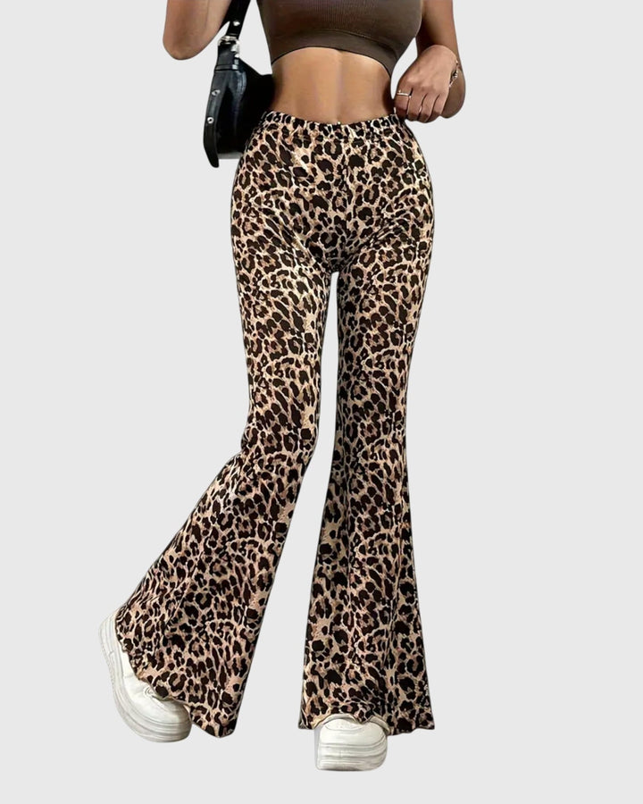 Bootcut™ | Leopardí kalhoty