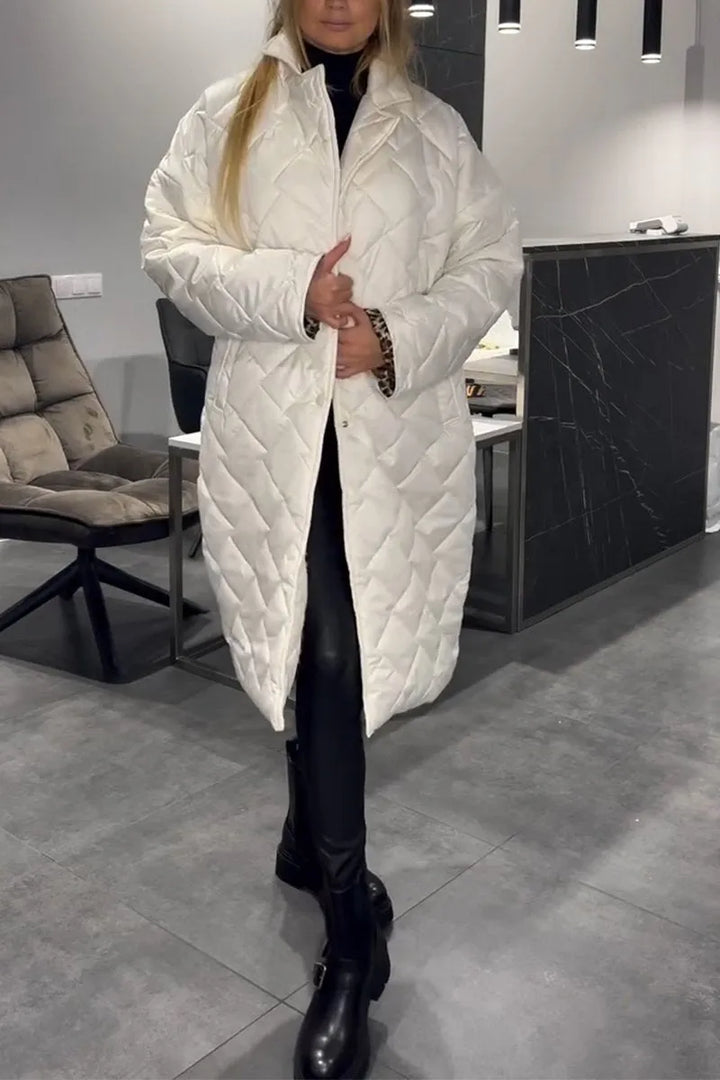 Éclati™ | Elegantní prošívaný kabát Bílá