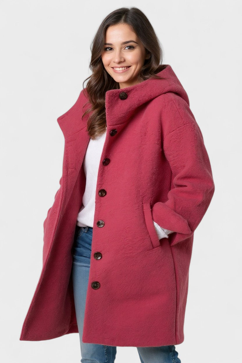 Freja™ | Lehký elegantní kabát Růžová