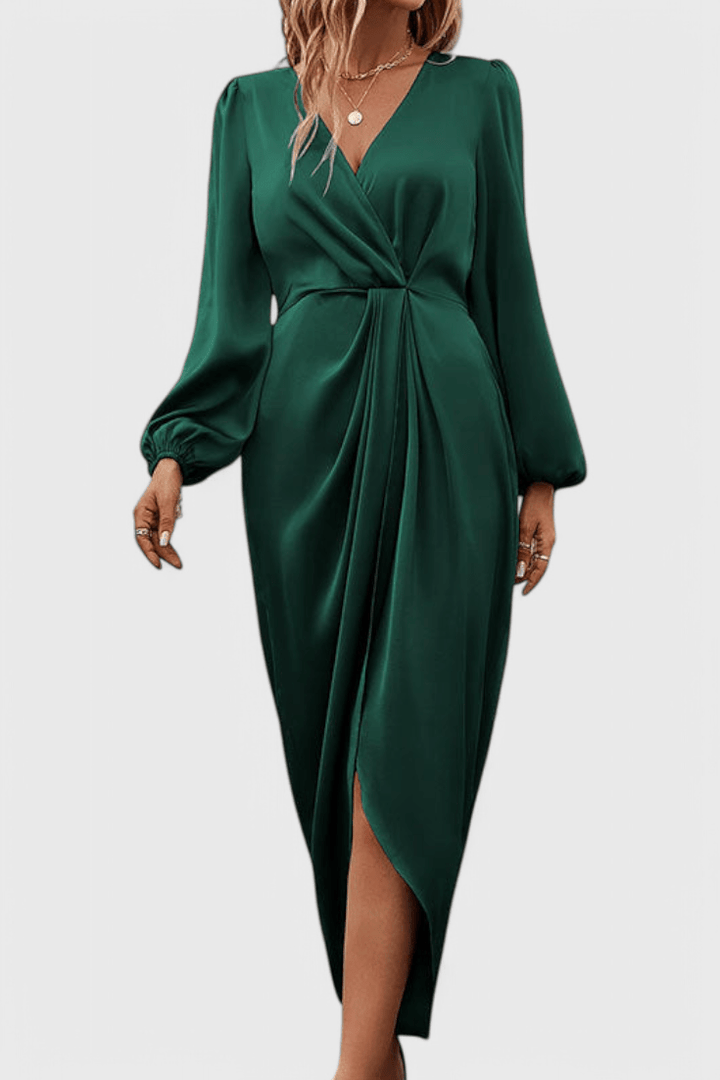 Giada™ Maxi šaty Tmavě zelená
