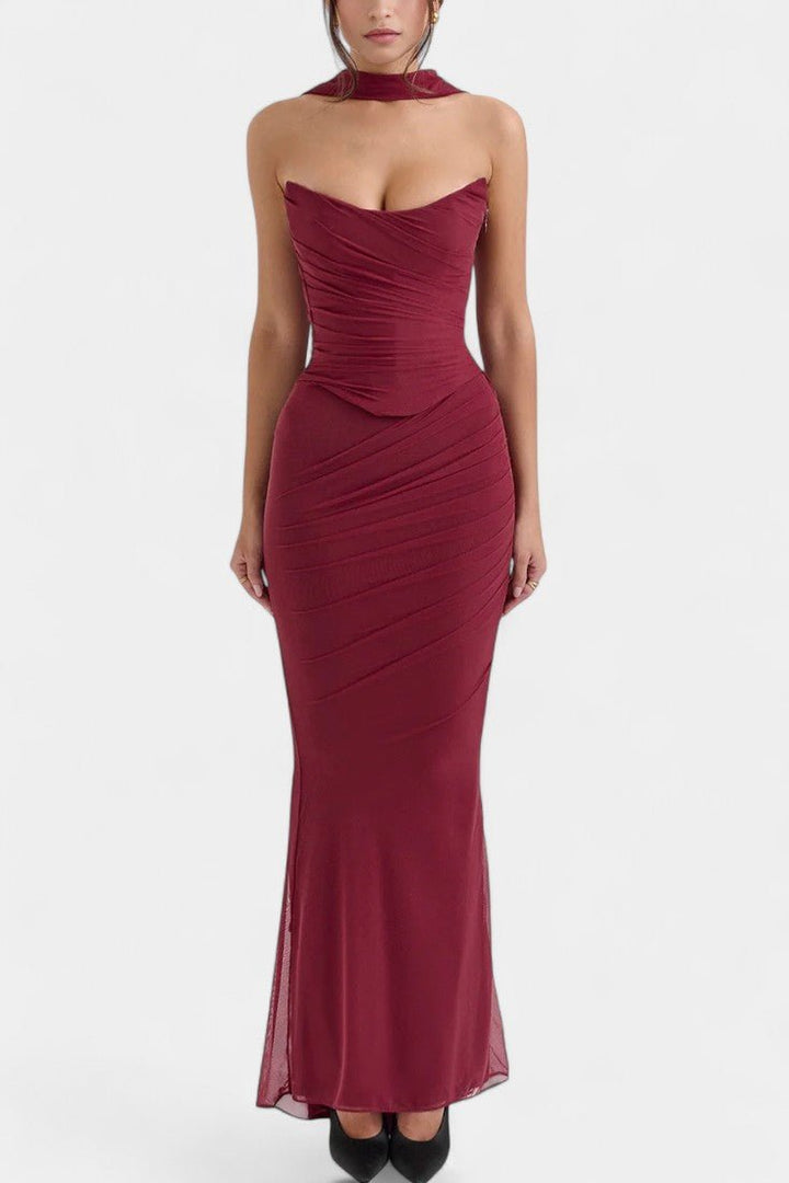 Ida™ Maxi Šaty Bordeaux