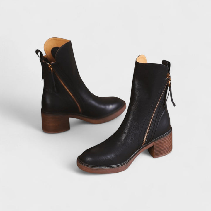 Irina™ | Elegantní kotníkové boty v moderním stylu Černá