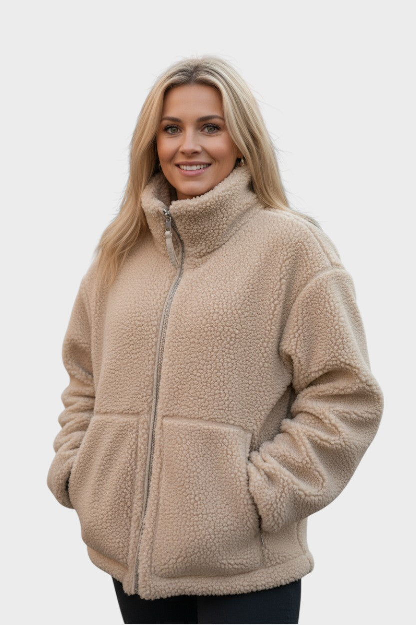 Kaja™ | Elegantní teddy plášť Khaki