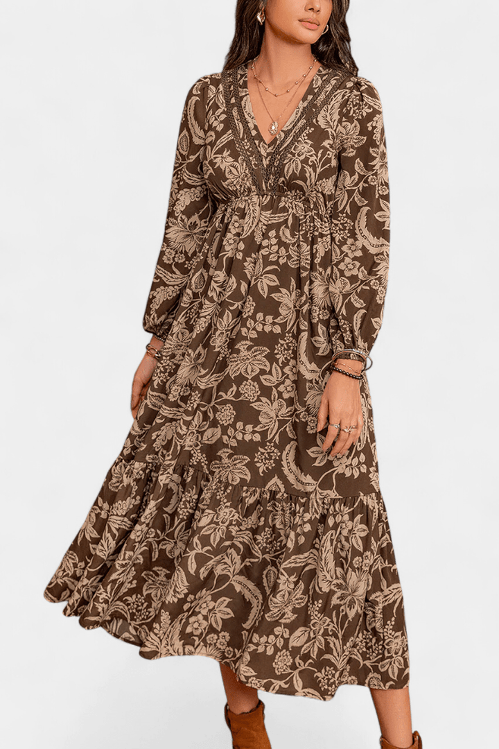 Karla | Boho šaty Hnědá