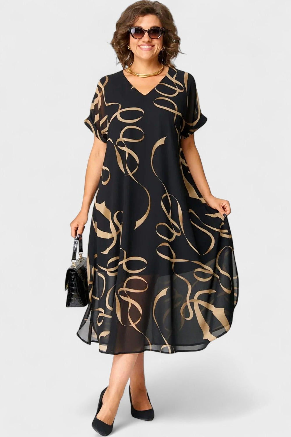 Valeria | Lehká šaty s V-výstřihem