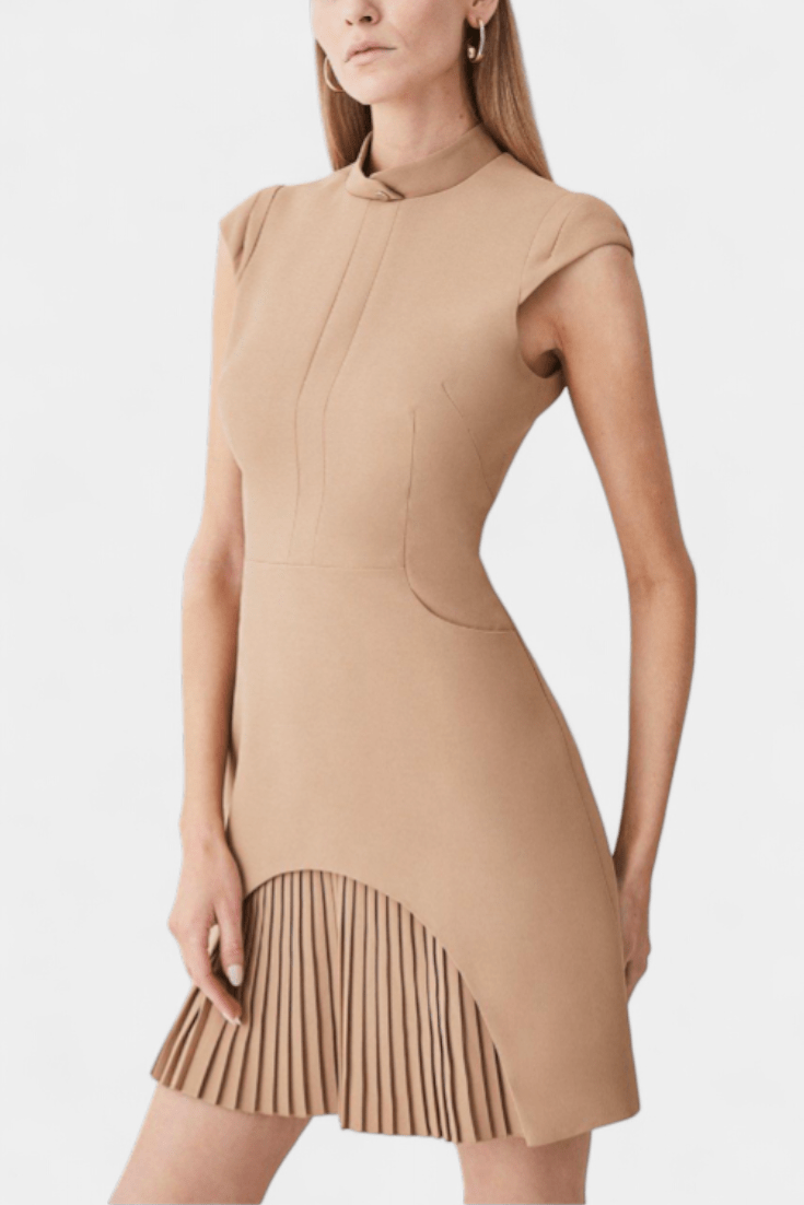 Malou | Plisovaná šaty Khaki
