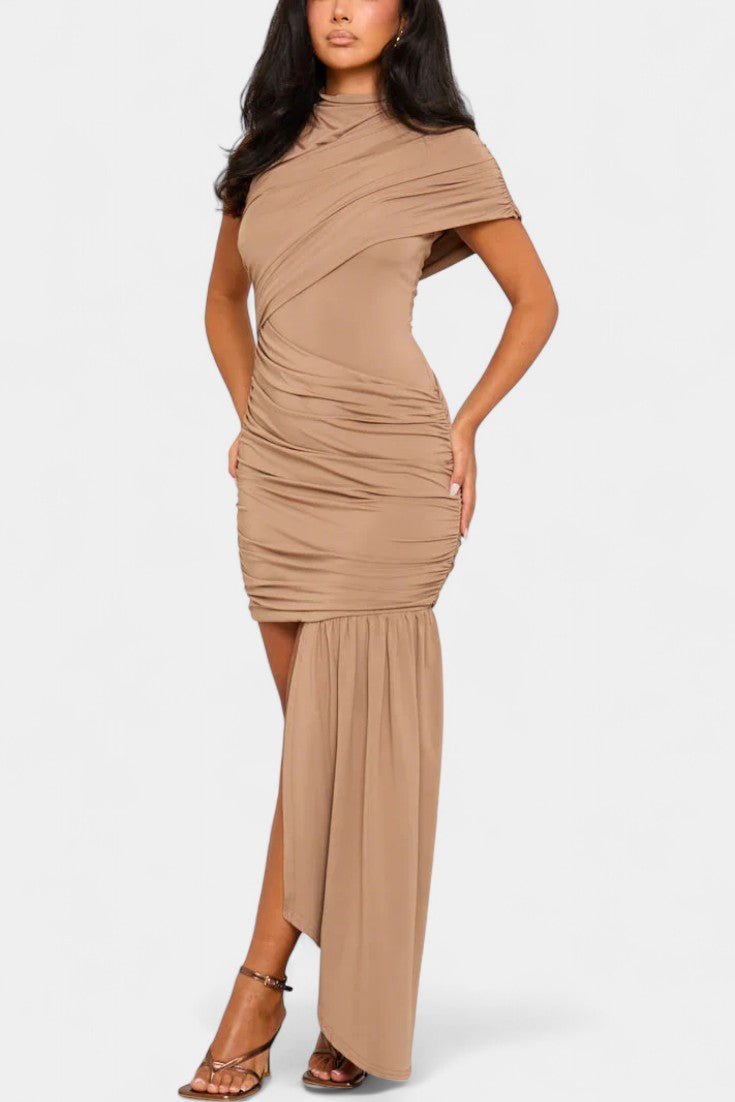 Velia™ | Asymetrické Mini Šaty Písek