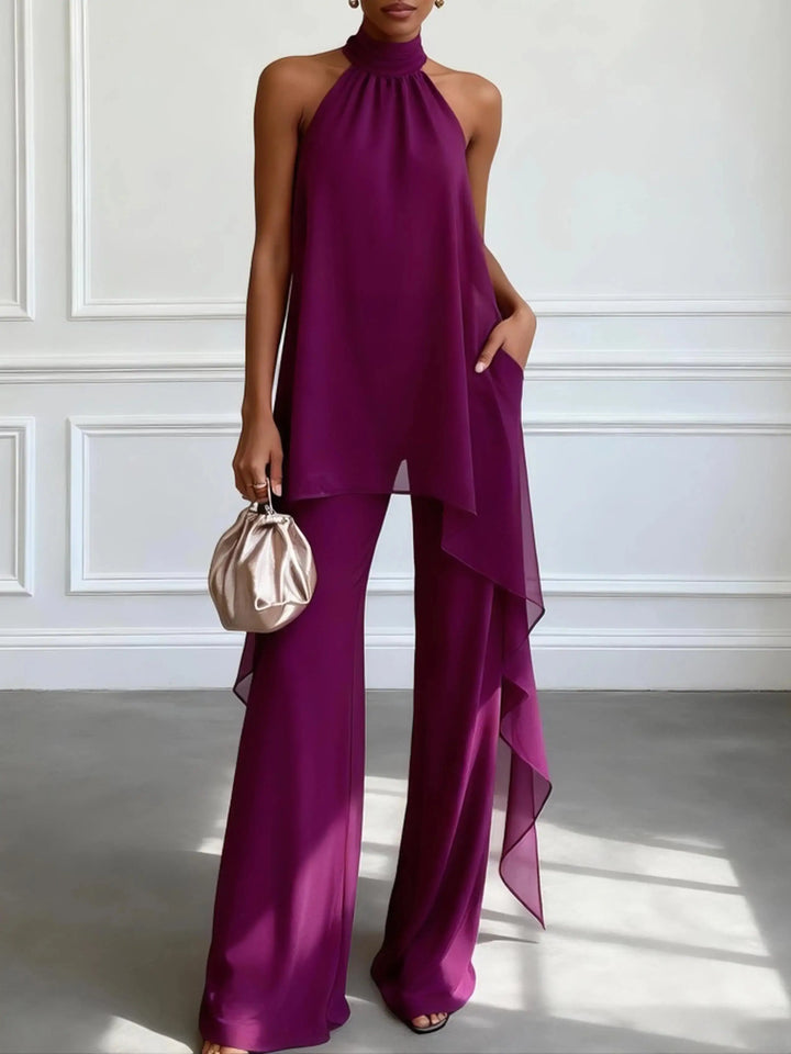 Viola | Elegantní souprava s ramínky a kalhotami
