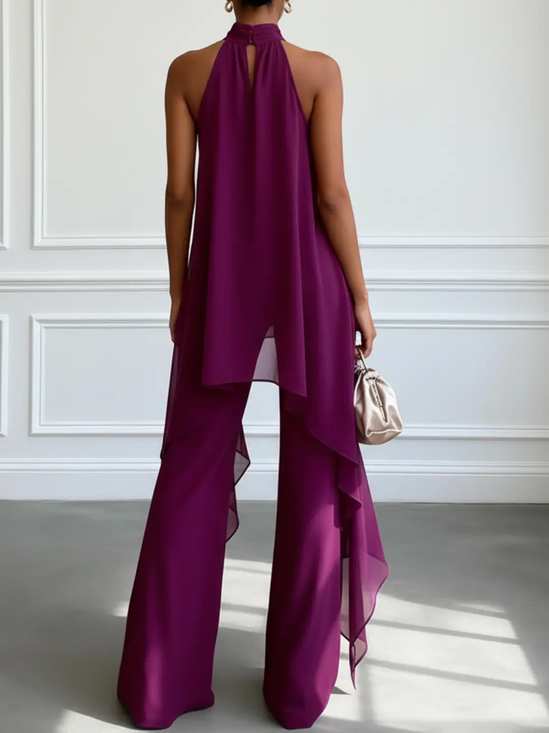 Viola | Elegantní souprava s ramínky a kalhotami