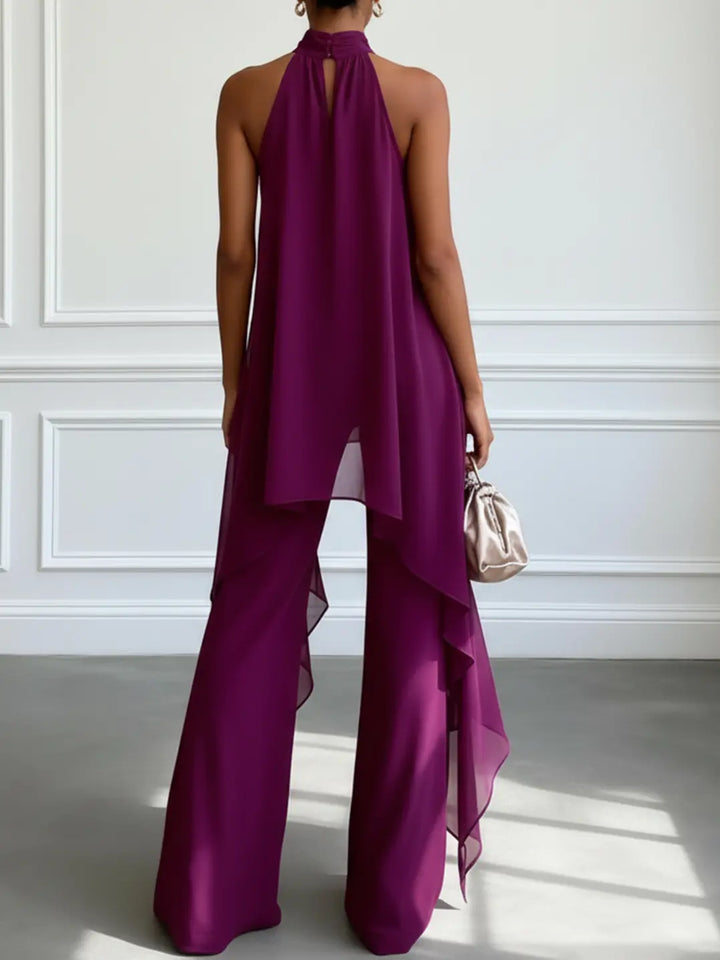 Viola | Elegantní souprava s ramínky a kalhotami