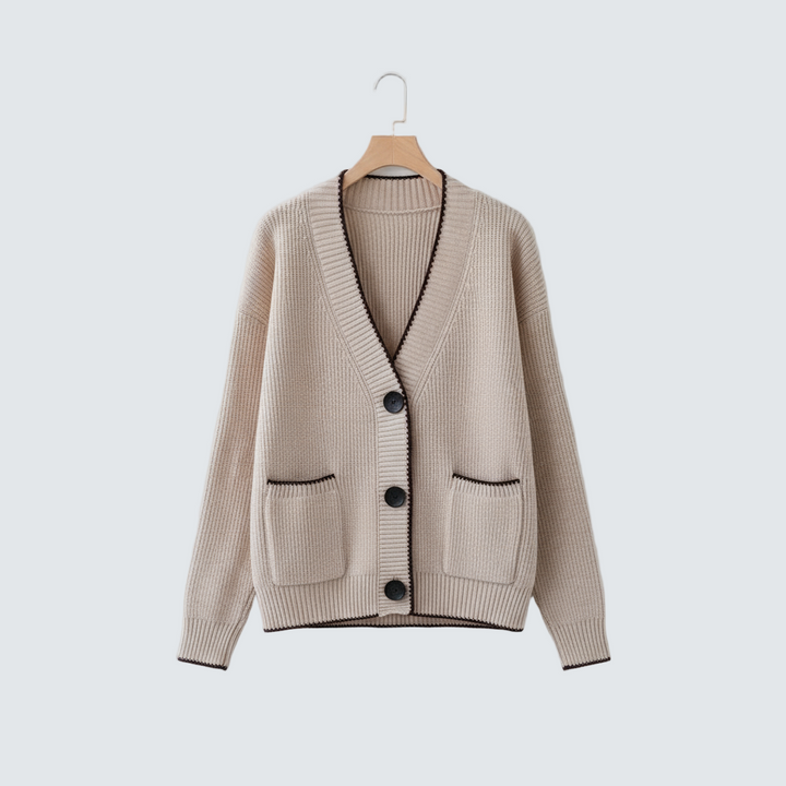 Aisha | Oversized kardigan Béžová